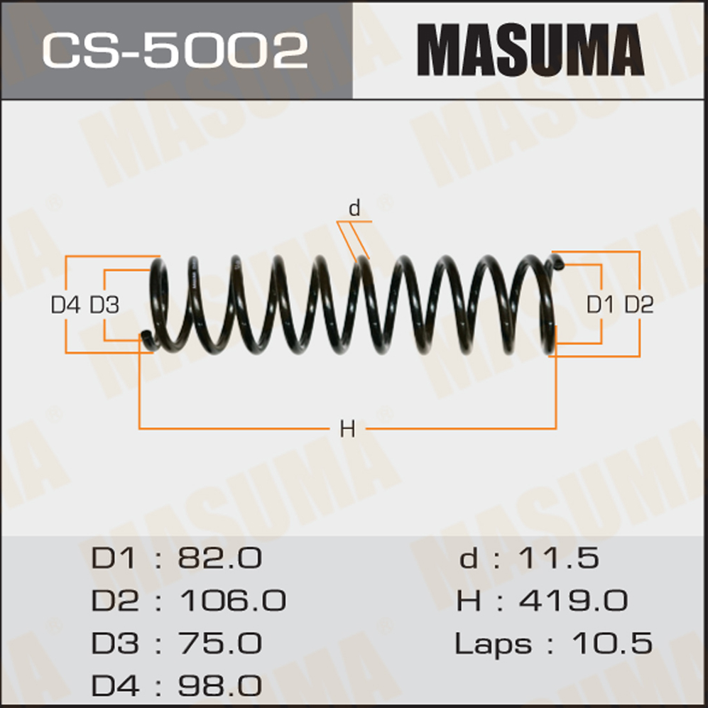 Пружинаподвески masuma rearcr-v/rd1 Пружинаподвески masuma rearcr-v/rd1