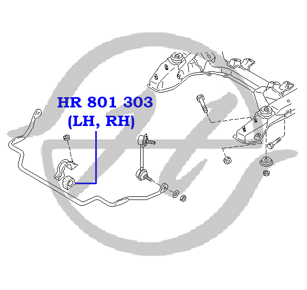 Втулка стабилизатора передней подвески  внутренняя INFINITI J30 (JPY32) 1992-1997  NISSAN AVENIR (W... Втулка стабилизатора передней подвески  внутренняя INFINITI J30 (JPY32) 1992-1997  NISSAN AVENIR (W...