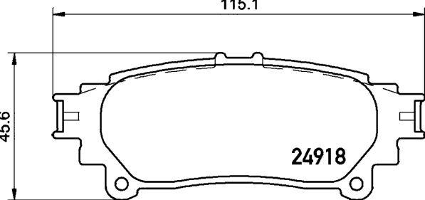 Колодки тормозные дисковые задние MDB3104 от производителя MINTEX Колодки тормозные дисковые задние MDB3104 от производителя MINTEX